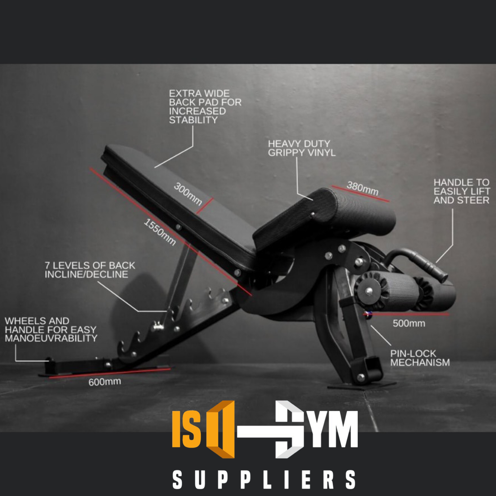 Supreme heavy duty adjustable FID Bench