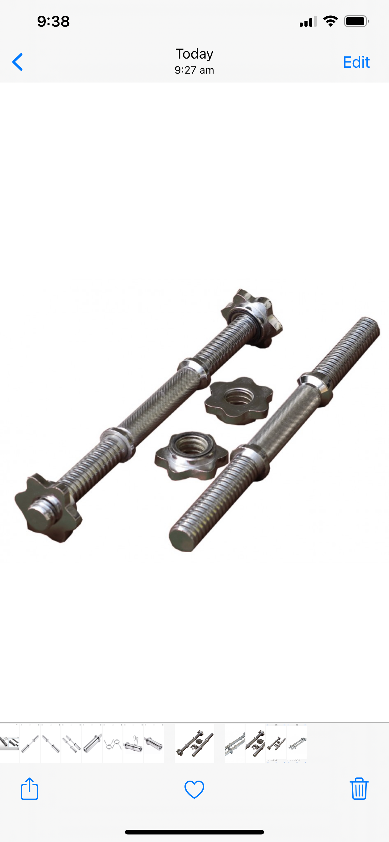 Standard dumbbells